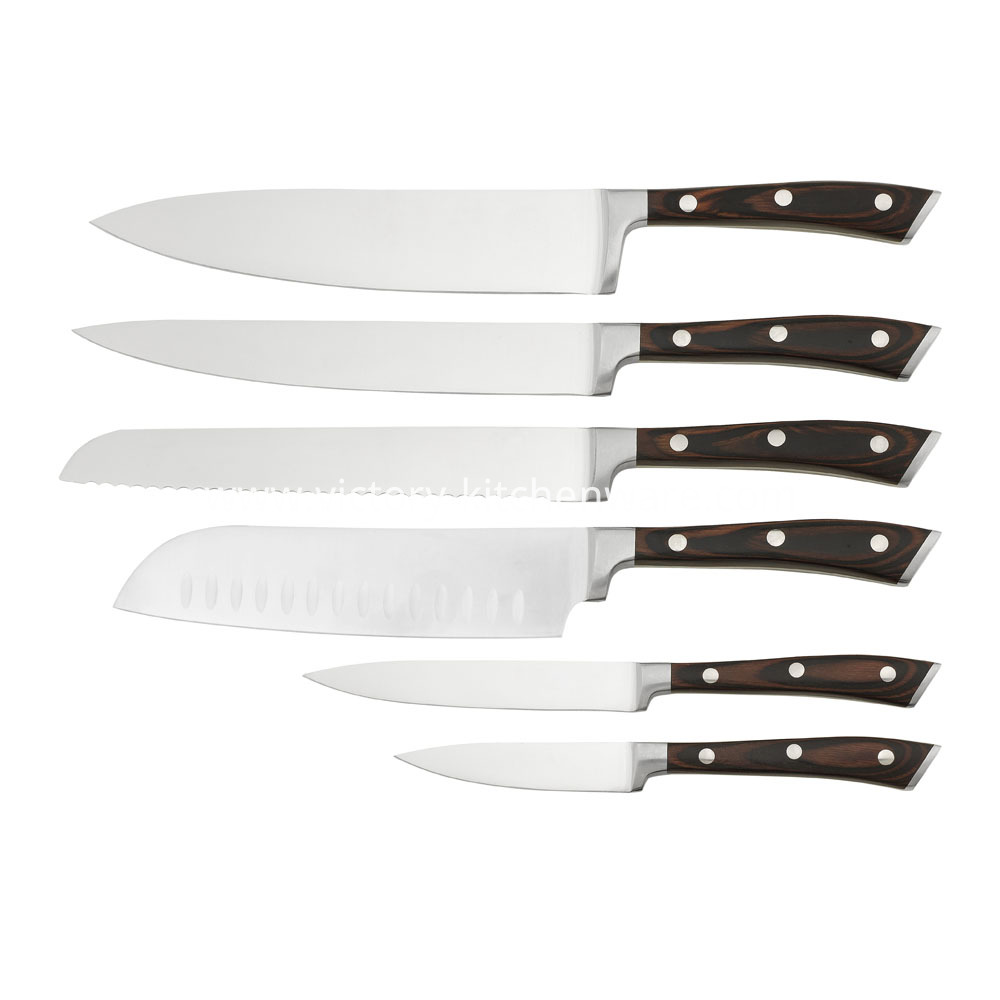Pakka Wood Handle Kitchen Knife Pakka Wood Handle Kitchen Knife